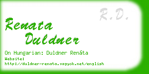renata duldner business card